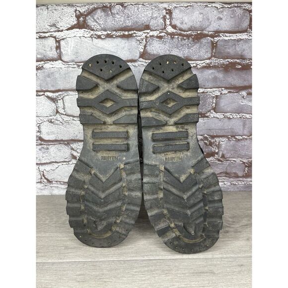 Palladium Black Canvas Fabric Turn Down Lace Up Combat Boots Men Sz 12M US/46EU main image 3